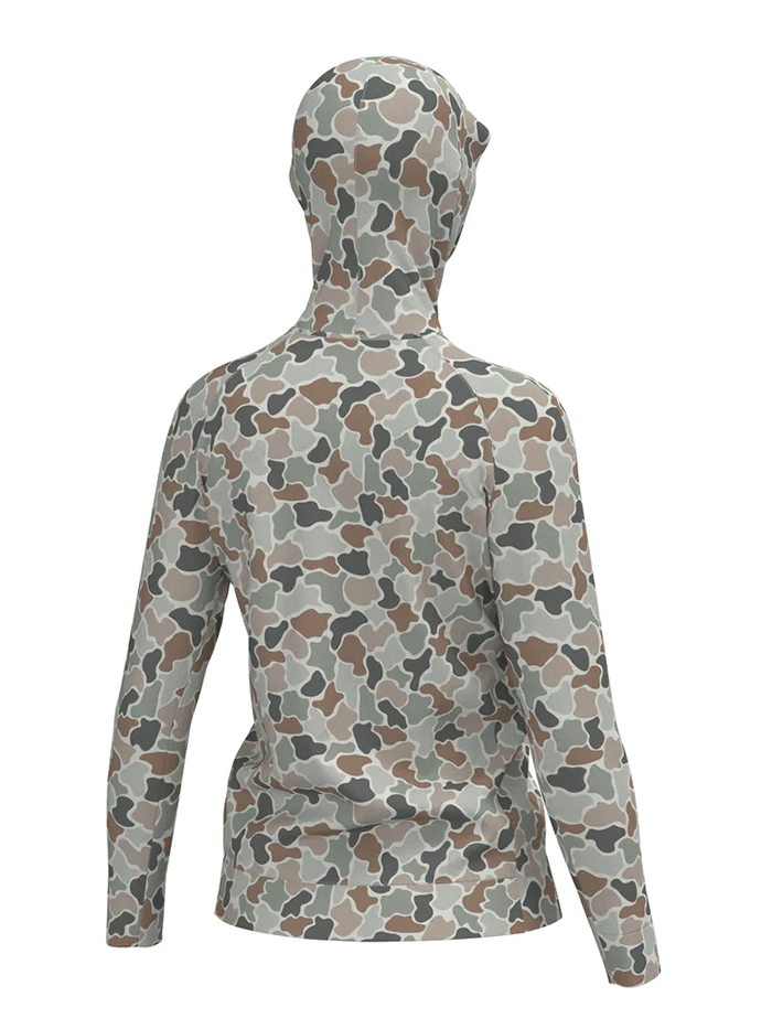 Local Girl Outfitters L5130002-FCF Womens Hemlock Hoodie Forest Camo Flora front view. If you need any assistance with this item or the purchase of this item please call us at five six one seven four eight eight eight zero one Monday through Saturday 10:00a.m EST to 8:00 p.m EST