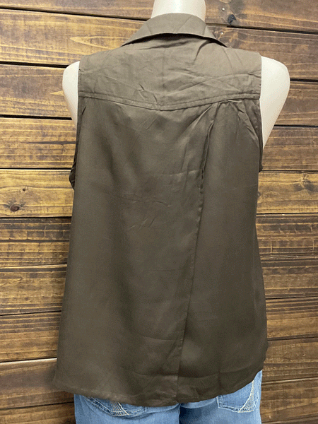 Santiki 4666-866 Womens Lindy Top Solid Brown back view. If you need any assistance with this item or the purchase of this item please call us at five six one seven four eight eight eight zero one Monday through Saturday 10:00a.m EST to 8:00 p.m EST