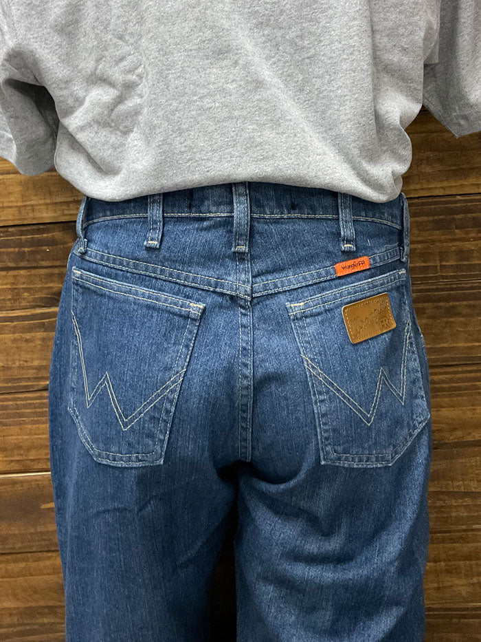 Wrangler FRCV47T Mens Flame 47 Regular Jean Denim front view. If you need any assistance with this item or the purchase of this item please call us at five six one seven four eight eight eight zero one Monday through Saturday 10:00a.m EST to 8:00 p.m EST