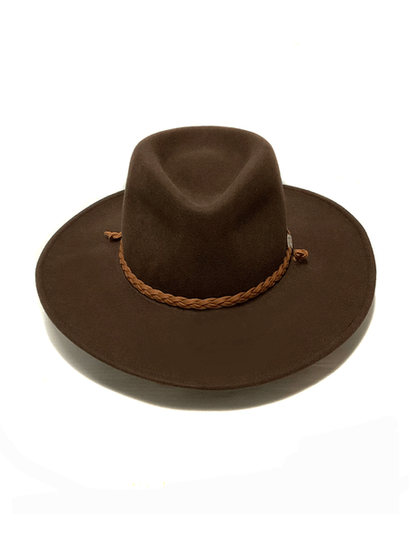 Stetson OWSGBH-813423 SAGEBRUSH Outdoor Crushable Wool Hat Mink front view. If you need any assistance with this item or the purchase of this item please call us at five six one seven four eight eight eight zero one Monday through Saturday 10:00a.m EST to 8:00 p.m EST