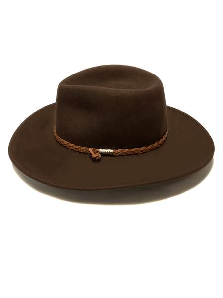 Stetson OWSGBH-813423 SAGEBRUSH Outdoor Crushable Wool Hat Mink side view. If you need any assistance with this item or the purchase of this item please call us at five six one seven four eight eight eight zero one Monday through Saturday 10:00a.m EST to 8:00 p.m EST