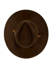 Stetson OWSGBH-813423 SAGEBRUSH Outdoor Crushable Wool Hat Mink top view from above. If you need any assistance with this item or the purchase of this item please call us at five six one seven four eight eight eight zero one Monday through Saturday 10:00a.m EST to 8:00 p.m EST