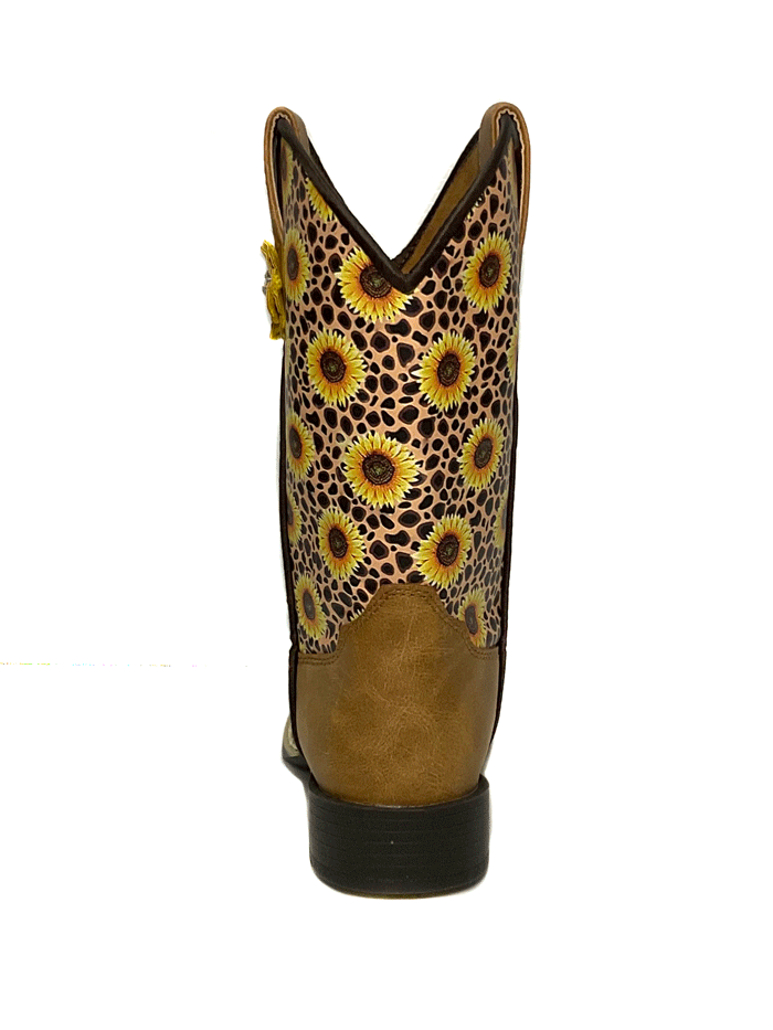 Twister 4448008 Kids Sunnie Style Western Boot Tan side view toddler and children size. If you need any assistance with this item or the purchase of this item please call us at five six one seven four eight eight eight zero one Monday through Saturday 10:00a.m EST to 8:00 p.m EST