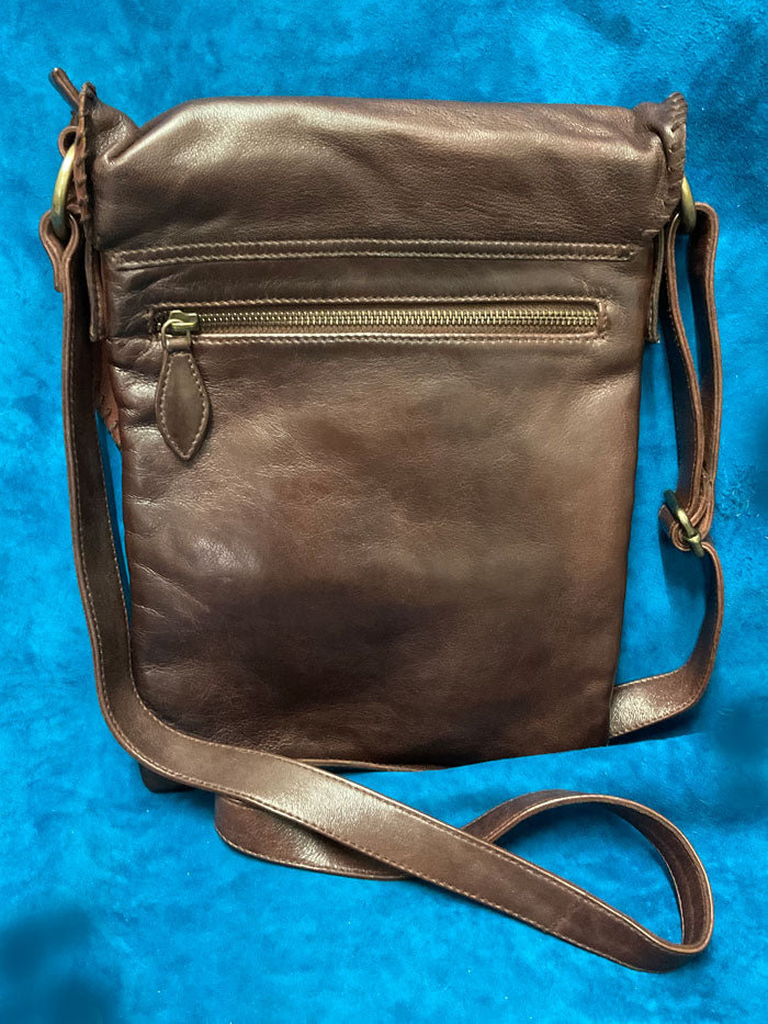 Scully B185-CHOC Womens Soft Leather Handbag Chocolate front view. If you need any assistance with this item or the purchase of this item please call us at five six one seven four eight eight eight zero one Monday through Saturday 10:00a.m EST to 8:00 p.m EST