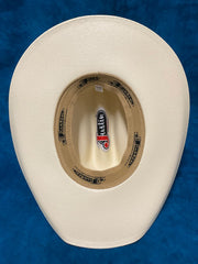 Justin JS0256BUCK Kids Buckaroo Western Canvas Hat Ivory inside view. If you need any assistance with this item or the purchase of this item please call us at five six one seven four eight eight eight zero one Monday through Saturday 10:00a.m EST to 8:00 p.m EST