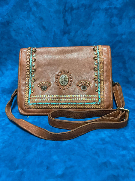 Scully B370-COG Womens Leather Handbag Cognac front view. If you need any assistance with this item or the purchase of this item please call us at five six one seven four eight eight eight zero one Monday through Saturday 10:00a.m EST to 8:00 p.m EST