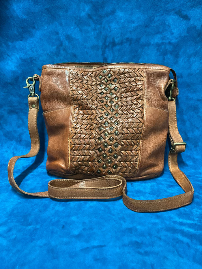 Scully B368-COG Womens Leather Handbag Cognac front view. If you need any assistance with this item or the purchase of this item please call us at five six one seven four eight eight eight zero one Monday through Saturday 10:00a.m EST to 8:00 p.m EST
