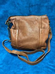 Scully B368-COG Womens Leather Handbag Cognac back view. If you need any assistance with this item or the purchase of this item please call us at five six one seven four eight eight eight zero one Monday through Saturday 10:00a.m EST to 8:00 p.m EST