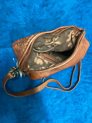 Scully B368-COG Womens Leather Handbag Cognac inside view. If you need any assistance with this item or the purchase of this item please call us at five six one seven four eight eight eight zero one Monday through Saturday 10:00a.m EST to 8:00 p.m EST