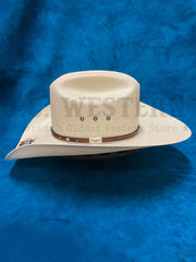 Resistol RSPALO-30428166 PALO DURO 8X George Strait Collection Straw Hat Natural side view. If you need any assistance with this item or the purchase of this item please call us at five six one seven four eight eight eight zero one Monday through Saturday 10:00a.m EST to 8:00 p.m EST