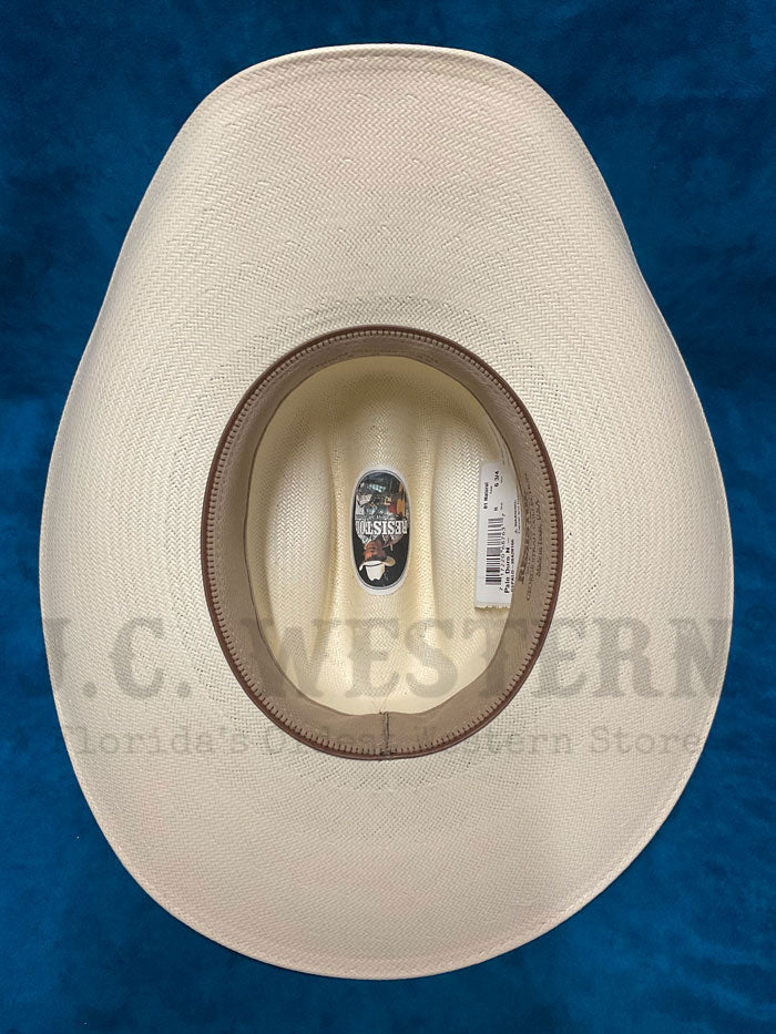 Resistol RSPALO-30428166 PALO DURO 8X George Strait Collection Straw Hat Natural side/ front view. If you need any assistance with this item or the purchase of this item please call us at five six one seven four eight eight eight zero one Monday through Saturday 10:00a.m EST to 8:00 p.m EST