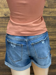 Sneak Peek SP-S7389M Womens Mid Rise Tomboy Denim Shorts Medium Dark. If you need any assistance with this item or the purchase of this item please call us at five six one seven four eight eight eight zero one Monday through Saturday 10:00a.m EST to 8:00 p.m EST