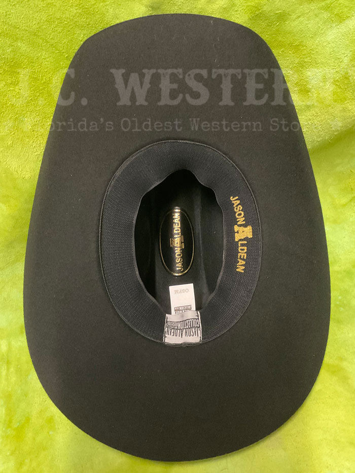 Resistol BWAMSK-304107AL Kids Jason Aldean Collection Amarillo Sky Felt Hat Black front view. If you need any assistance with this item or the purchase of this item please call us at five six one seven four eight eight eight zero one Monday through Saturday 10:00a.m EST to 8:00 p.m EST