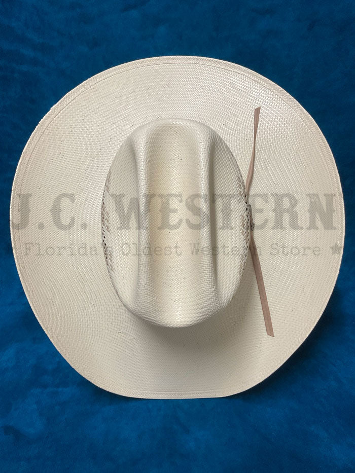 Stetson SSTHDR-3042P1 THUNDER 10X Straw Hat Natural side / front view. If you need any assistance with this item or the purchase of this item please call us at five six one seven four eight eight eight zero one Monday through Saturday 10:00a.m EST to 8:00 p.m EST