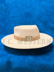 Charlie 1 Horse CWFLIN-064028 Womens FLING Felt Hat Ivory side view. If you need any assistance with this item or the purchase of this item please call us at five six one seven four eight eight eight zero one Monday through Saturday 10:00a.m EST to 8:00 p.m EST