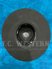 Charlie 1 Horse CWFLIN-064007 Womens FLING Felt Hat Black inside view. If you need any assistance with this item or the purchase of this item please call us at five six one seven four eight eight eight zero one Monday through Saturday 10:00a.m EST to 8:00 p.m EST