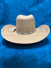 Resistol RWTMPE-9144P5 TEMPE 3X Western Felt Hat Pecan back view. If you need any assistance with this item or the purchase of this item please call us at five six one seven four eight eight eight zero one Monday through Saturday 10:00a.m EST to 8:00 p.m EST
