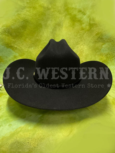 Stetson SFDLNT-754007 Del Norte 6X Felt Hat Black back side view. If you need any assistance with this item or the purchase of this item please call us at five six one seven four eight eight eight zero one Monday through Saturday 10:00a.m EST to 8:00 p.m EST