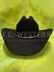 Stetson SFDLNT-754007 Del Norte 6X Felt Hat Black front view. If you need any assistance with this item or the purchase of this item please call us at five six one seven four eight eight eight zero one Monday through Saturday 10:00a.m EST to 8:00 p.m EST