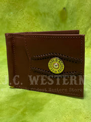 Brighton E70055 Macon County Money Clip Wallet Brown front view. If you need any assistance with this item or the purchase of this item please call us at five six one seven four eight eight eight zero one Monday through Saturday 10:00a.m EST to 8:00 p.m EST