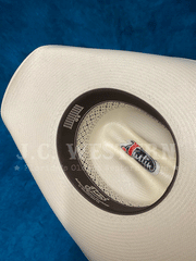 Justin JS3756BTTE 50X BUTTE Western Straw Hat Ivory inside view. If you need any assistance with this item or the purchase of this item please call us at five six one seven four eight eight eight zero one Monday through Saturday 10:00a.m EST to 8:00 p.m EST
