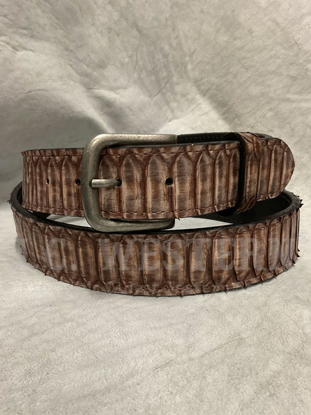 Skin Shop 9799 Leather Belt Brown front view. If you need any assistance with this item or the purchase of this item please call us at five six one seven four eight eight eight zero one Monday through Saturday 10:00a.m EST to 8:00 p.m EST