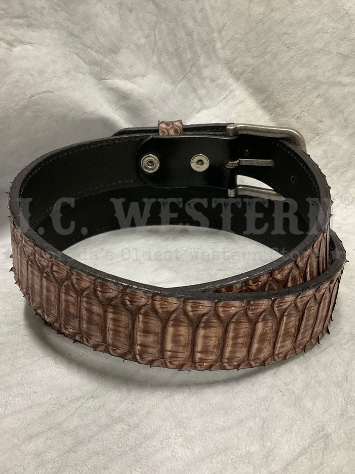 Skin Shop 9799 Leather Belt Brown front view. If you need any assistance with this item or the purchase of this item please call us at five six one seven four eight eight eight zero one Monday through Saturday 10:00a.m EST to 8:00 p.m EST