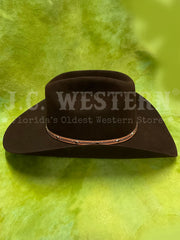 Resistol RFKGMN-524022 George Strait Collection KINGMAN 6X Felt Hat Chocolate right side view. If you need any assistance with this item or the purchase of this item please call us at five six one seven four eight eight eight zero one Monday through Saturday 10:00a.m EST to 8:00 p.m EST