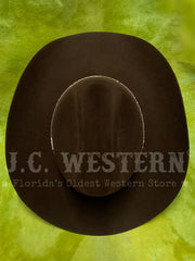 Resistol RFKGMN-524022 George Strait Collection KINGMAN 6X Felt Hat Chocolate view from above. If you need any assistance with this item or the purchase of this item please call us at five six one seven four eight eight eight zero one Monday through Saturday 10:00a.m EST to 8:00 p.m EST