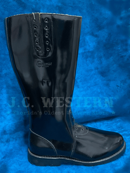 Chippewa 27950 Mens 17 Inch Polishable Trooper Boot Black side view. If you need any assistance with this item or the purchase of this item please call us at five six one seven four eight eight eight zero one Monday through Saturday 10:00a.m EST to 8:00 p.m EST