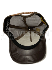 Larry Mahan MCBCLDGD El Diablito Gold Mesh Back Cap Brown inside view. If you need any assistance with this item or the purchase of this item please call us at five six one seven four eight eight eight zero one Monday through Saturday 10:00a.m EST to 8:00 p.m EST