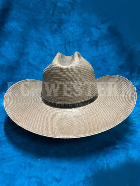 Stetson SSKNTN-30425375 KENTON 10X Straw Hat Grey back view. If you need any assistance with this item or the purchase of this item please call us at five six one seven four eight eight eight zero one Monday through Saturday 10:00a.m EST to 8:00 p.m EST