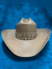 Stetson SSKNTN-30425375 KENTON 10X Straw Hat Grey front view. If you need any assistance with this item or the purchase of this item please call us at five six one seven four eight eight eight zero one Monday through Saturday 10:00a.m EST to 8:00 p.m EST