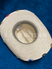 SunBody HLAST-ECO Last Call Light Palm Leaf Bottle Cap Cowboy Hat Natural inside view. If you need any assistance with this item or the purchase of this item please call us at five six one seven four eight eight eight zero one Monday through Saturday 10:00a.m EST to 8:00 p.m EST