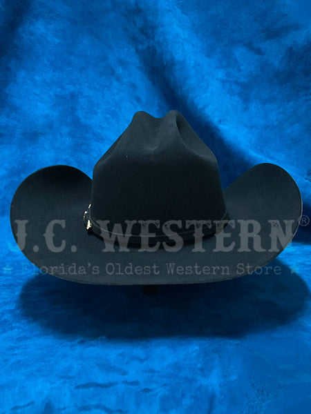 Stetson SFPRES-754007 El Presidente 100X Premier Cowboy Hat Black back view. If you need any assistance with this item or the purchase of this item please call us at five six one seven four eight eight eight zero one Monday through Saturday 10:00a.m EST to 8:00 p.m EST
