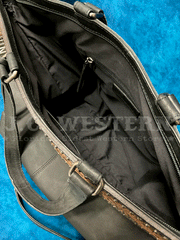 Nocona N770010601 Womens Stacey Style Conceal Carry Tote Black inside view. If you need any assistance with this item or the purchase of this item please call us at five six one seven four eight eight eight zero one Monday through Saturday 10:00a.m EST to 8:00 p.m EST