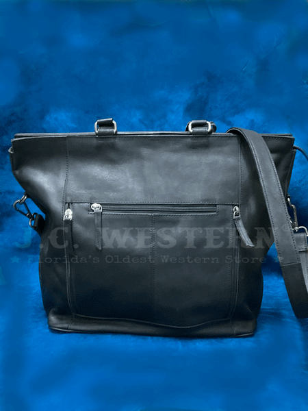 Nocona N770010601 Womens Stacey Style Conceal Carry Tote Black back view. If you need any assistance with this item or the purchase of this item please call us at five six one seven four eight eight eight zero one Monday through Saturday 10:00a.m EST to 8:00 p.m EST