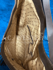 Ariat A770004002 Womens Nashville Shoulder Bag Calf Hair Brown inside view. If you need any assistance with this item or the purchase of this item please call us at five six one seven four eight eight eight zero one Monday through Saturday 10:00a.m EST to 8:00 p.m EST