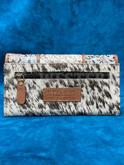 Myra Bag S-8161 Womens Morning Glory Creek Wallet Brown back view. If you need any assistance with this item or the purchase of this item please call us at five six one seven four eight eight eight zero one Monday through Saturday 10:00a.m EST to 8:00 p.m EST