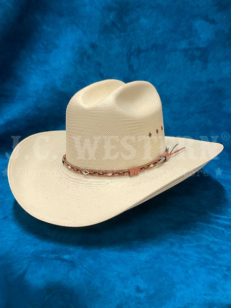 Stetson SSOCAL-284081 OCALA 10X Straw Hat Natural side / front view. If you need any assistance with this item or the purchase of this item please call us at five six one seven four eight eight eight zero one Monday through Saturday 10:00a.m EST to 8:00 p.m EST
