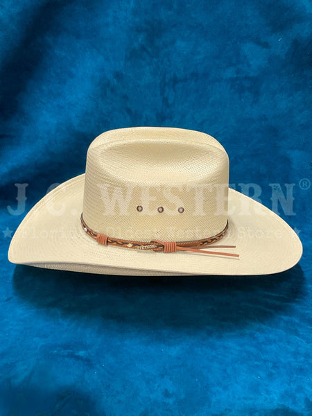 Stetson SSOCAL-284081 OCALA 10X Straw Hat Natural left side view. If you need any assistance with this item or the purchase of this item please call us at five six one seven four eight eight eight zero one Monday through Saturday 10:00a.m EST to 8:00 p.m EST