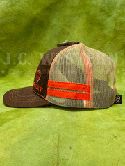 Ariat 1595002 Shield Logo Mesh Snap Back Cap Brown left side view. If you need any assistance with this item or the purchase of this item please call us at five six one seven four eight eight eight zero one Monday through Saturday 10:00a.m EST to 8:00 p.m EST