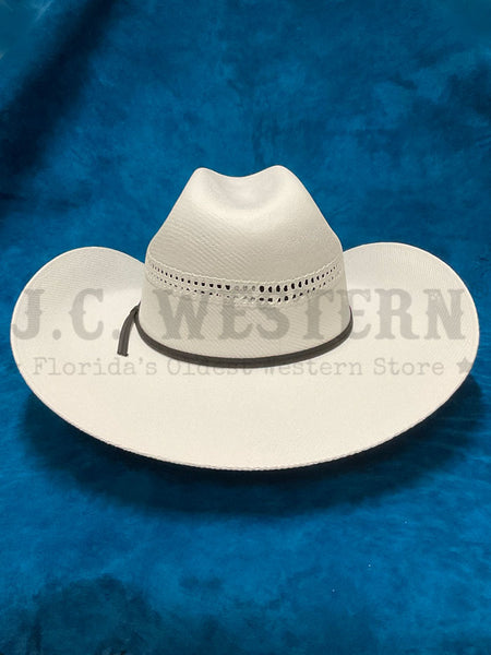 Bullhide 1040 WHITE GOLD 10X Hat White back view. If you need any assistance with this item or the purchase of this item please call us at five six one seven four eight eight eight zero one Monday through Saturday 10:00a.m EST to 8:00 p.m EST
