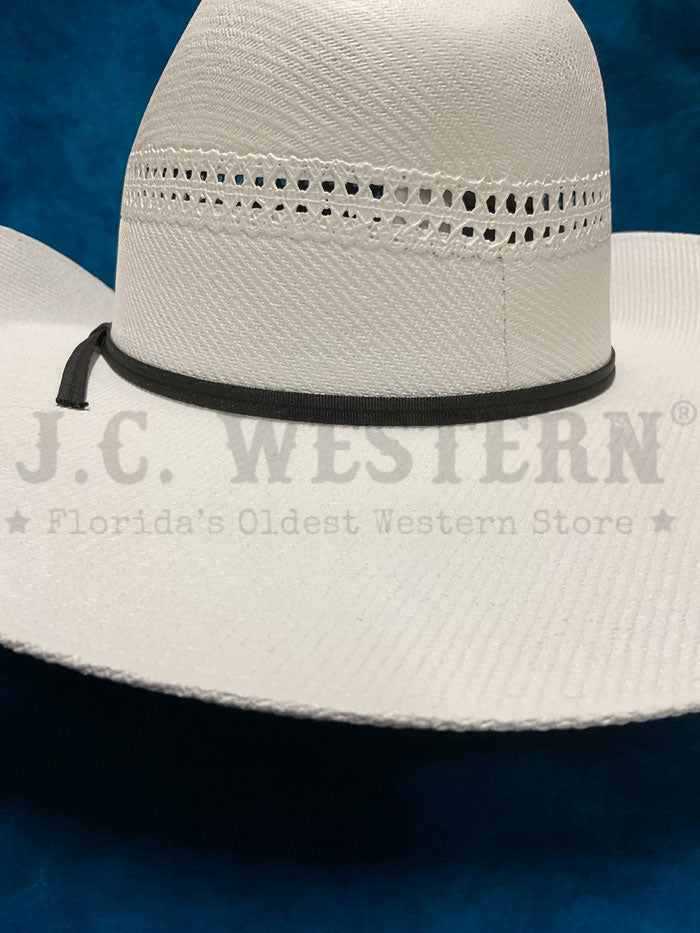 Bullhide 1040 WHITE GOLD 10X Hat White side / front view. If you need any assistance with this item or the purchase of this item please call us at five six one seven four eight eight eight zero one Monday through Saturday 10:00a.m EST to 8:00 p.m EST