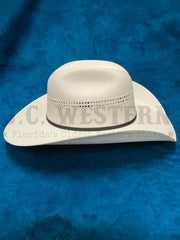 Bullhide 1040 WHITE GOLD 10X Hat White right side view. If you need any assistance with this item or the purchase of this item please call us at five six one seven four eight eight eight zero one Monday through Saturday 10:00a.m EST to 8:00 p.m EST