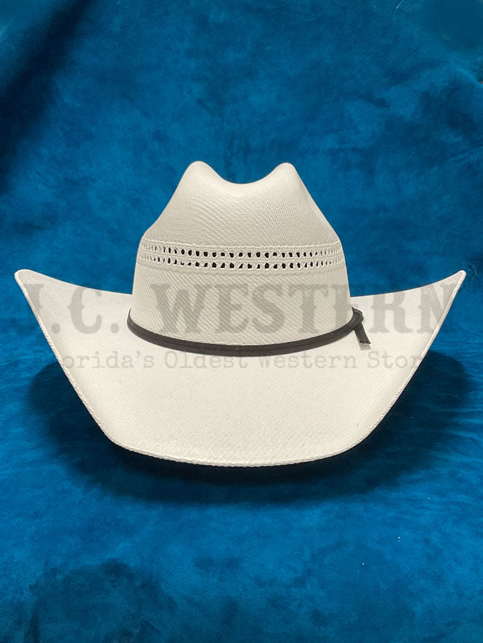 Bullhide 1040 WHITE GOLD 10X Hat White side / front view. If you need any assistance with this item or the purchase of this item please call us at five six one seven four eight eight eight zero one Monday through Saturday 10:00a.m EST to 8:00 p.m EST