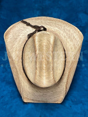 Bullhide 2544 PONY EXPRESS Kids Western Palm Leaf Hat Natural view from above. If you need any assistance with this item or the purchase of this item please call us at five six one seven four eight eight eight zero one Monday through Saturday 10:00a.m EST to 8:00 p.m EST