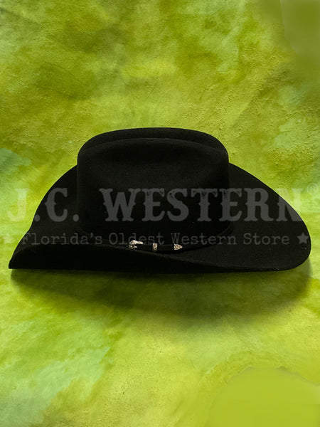 Twister T7101001 DALLAS Wool Western Hat Black left side view. If you need any assistance with this item or the purchase of this item please call us at five six one seven four eight eight eight zero one Monday through Saturday 10:00a.m EST to 8:00 p.m EST