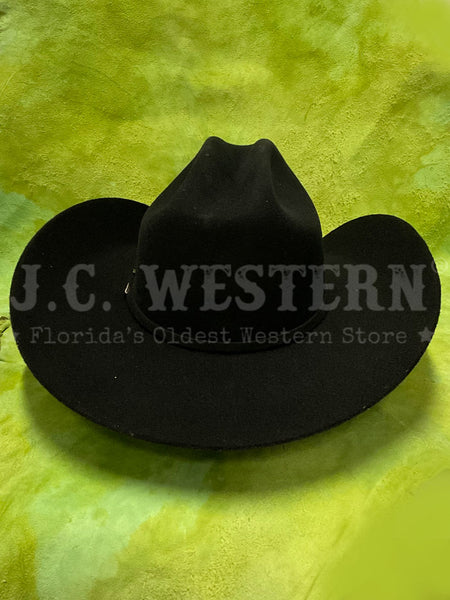 Twister T7101001 DALLAS Wool Western Hat Black back view. If you need any assistance with this item or the purchase of this item please call us at five six one seven four eight eight eight zero one Monday through Saturday 10:00a.m EST to 8:00 p.m EST