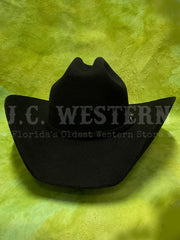 Twister T7101001 DALLAS Wool Western Hat Black front view. If you need any assistance with this item or the purchase of this item please call us at five six one seven four eight eight eight zero one Monday through Saturday 10:00a.m EST to 8:00 p.m EST